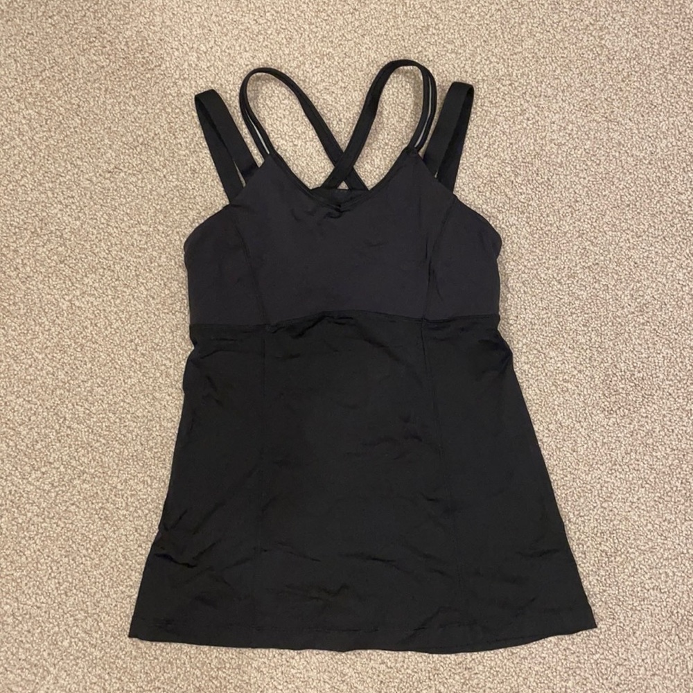Black Lululemon Tank Top (Size: 8)